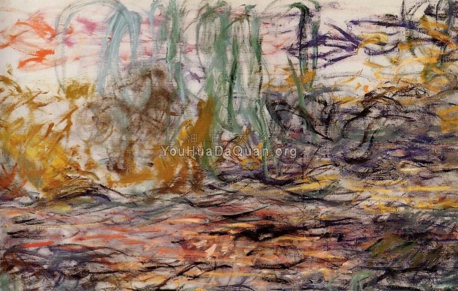 Water-Lilies, left half - 克劳德·莫奈